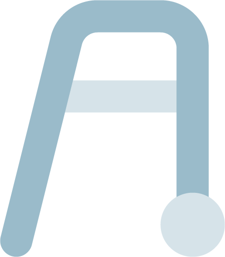 A simple, stylized letter 
